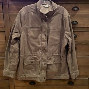 L.L.Bean Fleece Lined Coat Sz Large